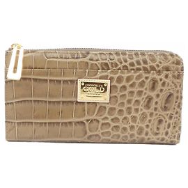 Autre Marque Carteira Longa COCOCELUX GOLD Marrom