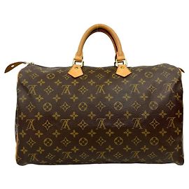 Bolsa Boston Louis Vuitton Speedy Monogram Marrom