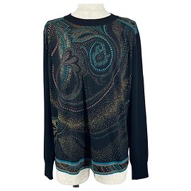 LEONARD FASHION Wollseiden-Pullover Mehrfarben
