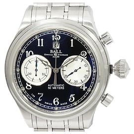 Autre Marque Reloj BALL WATCH Trainmaster Cannonball de acero inoxidable Negro