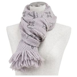 Louis Vuitton Echarpe Logomania Wool Silk Scarf Marron