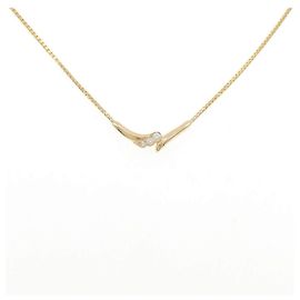 Autre Marque Pola Au750 Diamond Necklace Golden