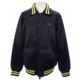 Prada Blouson mit Triangle-Logo Schwarz