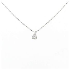 Autre Marque Diamantenhalskette PT900 PT850 Silber