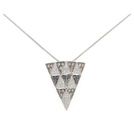Autre Marque Au750 White Gold Black Gold Diamond Necklace Black