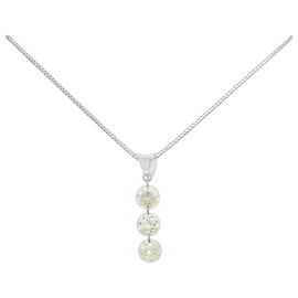 Autre Marque Collana di diamanti PT900 PT850 Argento