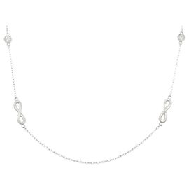Autre Marque Colar de Diamantes PT950 Prata