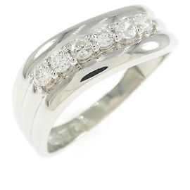 Autre Marque Anel Ginza Tanaka em platina e diamantes Prata