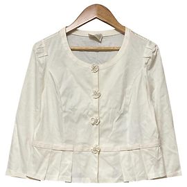 Autre Marque Cardigan con bottoni a fiore Harrods Bianco