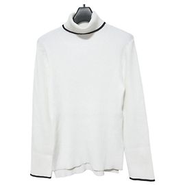 Autre Marque Jusglitty Simple Rib Knit Blanc Autre