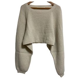 Autre Marque nano universe Kataami Lame Short Knit Pullover Blanco Blanco roto