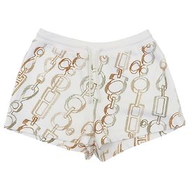 Hermès Do Re Boucles Cotton Shorts 38 White