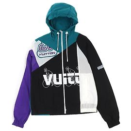 Casaco de nylon patchwork Louis Vuitton Multicor