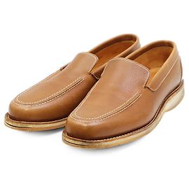 Mocassim John Lobb MIAMI em couro granulado Marrom Camelo