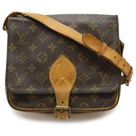Bolsa de Ombro Louis Vuitton Cartouchiere Monogram Marrom
