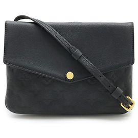Bolsa de Ombro 2 vias Louis Vuitton Twice Monogram Empreinte Preto