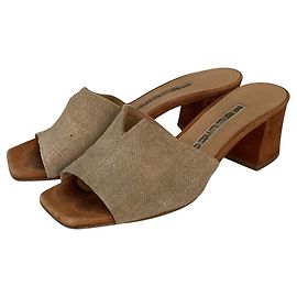 Autre Marque Mules PELLICO em couro bege Bege