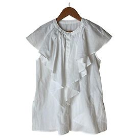 Autre Marque DESIGNWORKS Rüschenbluse Weiß
