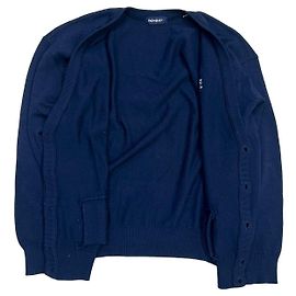 Cardigã de lã Yves Saint Laurent Azul Azul marinho