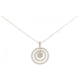 Autre Marque Au750 Diamond Necklace Golden