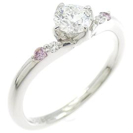 Autre Marque Anillo de Pt900 con diamantes Plata