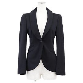 Giacca sartoriale Gucci in misto lana Blu Blu navy