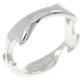 Autre Marque Anillo Georg Jensen Fusion Au750 de oro blanco Dorado