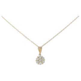 Autre Marque Collar de Diamantes Au750 Dorado
