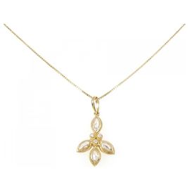 Autre Marque Au750 Diamond Necklace Golden