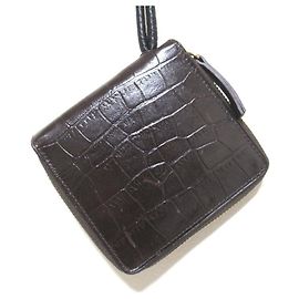 Dries Van Noten Zip Around Wallet Brown