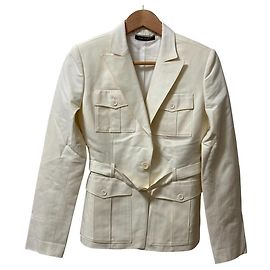 Gucci Hunting Jacket Wool Jacket White Cream