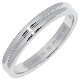 Bague Boucheron Godron Pt950 Taille 56 Argenté