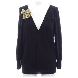 Top de punto Louis Vuitton Negro