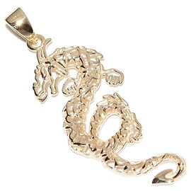 Autre Marque Au750 Drachen-Anhänger Golden