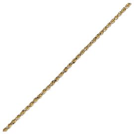 Autre Marque Bracelet chaîne Cut Rope Au750 Doré