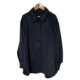 Autre Marque green label relaxing Shaggy Shirt Jacket Nero