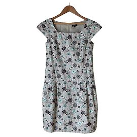 Autre Marque Vestido Tocca com bordados florais Bege