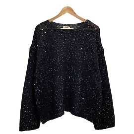 Autre Marque JOURNAL STANDARD L'ESSAGE Mohair MIX Sequin Pullover Knit Brown