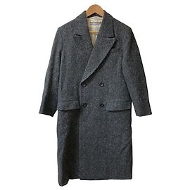 Autre Marque THE SHINZONE Herringbone Wool Coat Brown