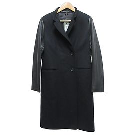 Casaco All Saints SIDNEY LEA em lã, cashmere e couro Preto