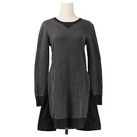 Sacai Back Flare Docking Sweatshirt Schwarz Andere