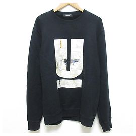 Sweatshirt à col rond UNDERCOVER 30TH ANNIVERSARY avec imprimé U Logo Noir Autre