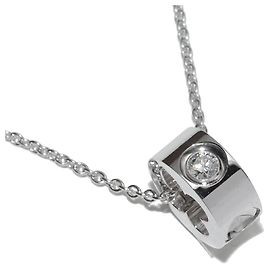 Louis Vuitton Empreinte Au750 Diamond Halskette Silber
