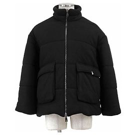 Autre Marque Casaco Acolchoado Bordado em 100% Cashmere Gabriele Pasini Preto