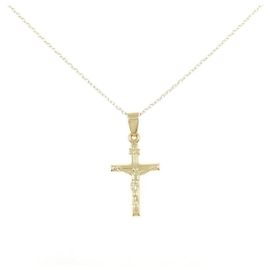 Autre Marque Collar de Cruz Au750 Dorado