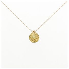 Autre Marque Au750 Diamond Necklace Golden