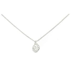 Autre Marque Collar de diamantes PT900 PT850 Plata