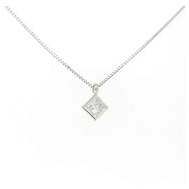 Autre Marque Collar de diamantes PT900 PT850 Plata