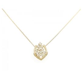 Autre Marque Collier GSTV Au750 Diamants Doré