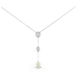Autre Marque Collier en diamant PT900 PT850 Argenté